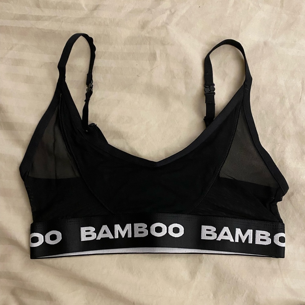 Brand new black mesh Bamboo Underwear bralette